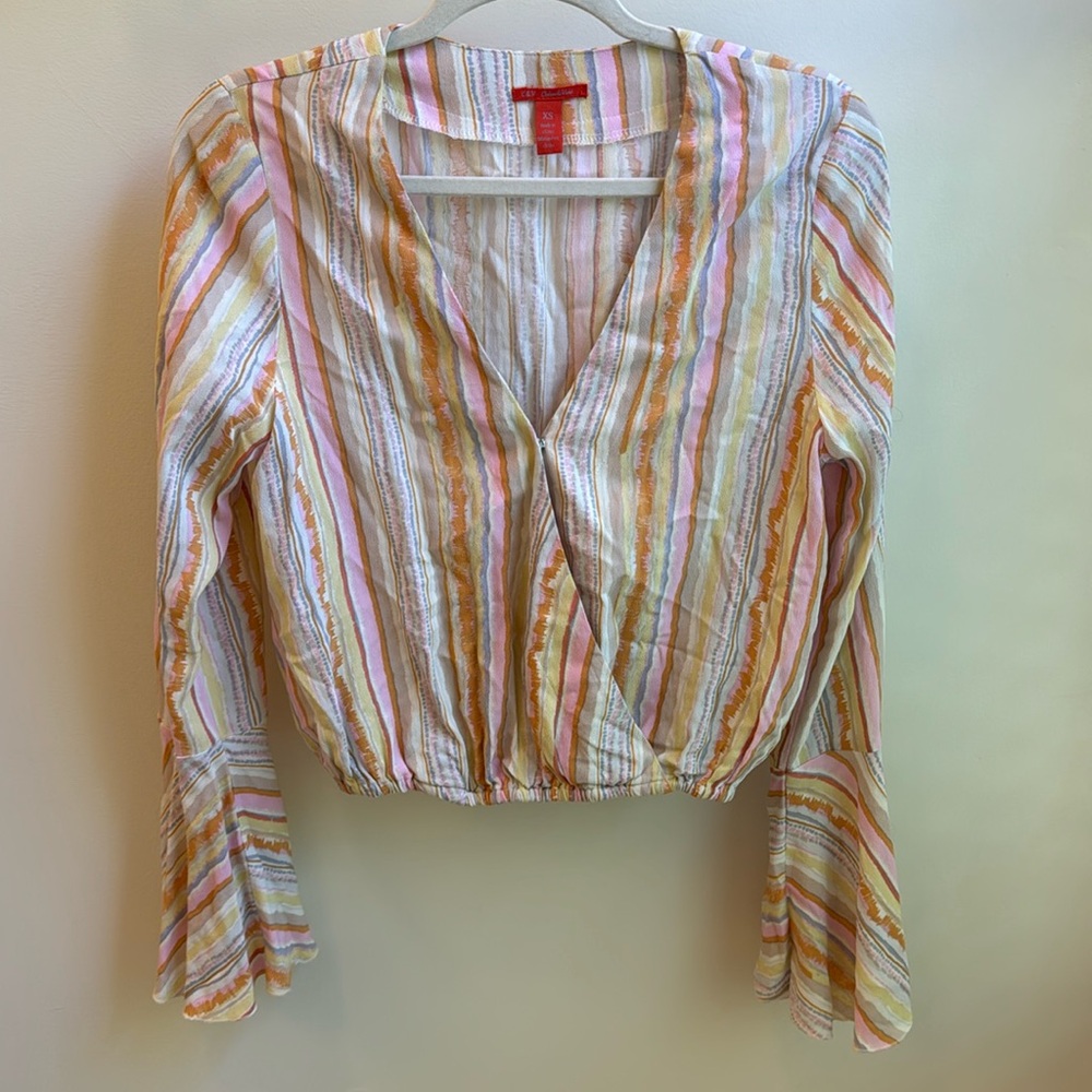 Crop Top by Chelsea and Violet, Bell sleeves